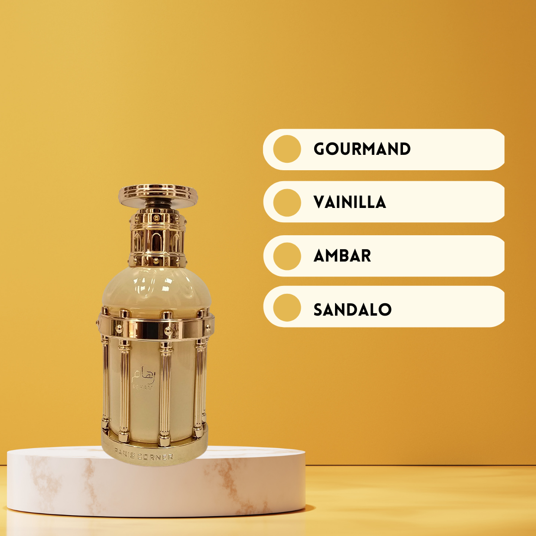 Reham Vanilla Mood Eau de Parfum 100 ml | Paris Corner | Perfume Femenino Suave, Gourmand y Elegante