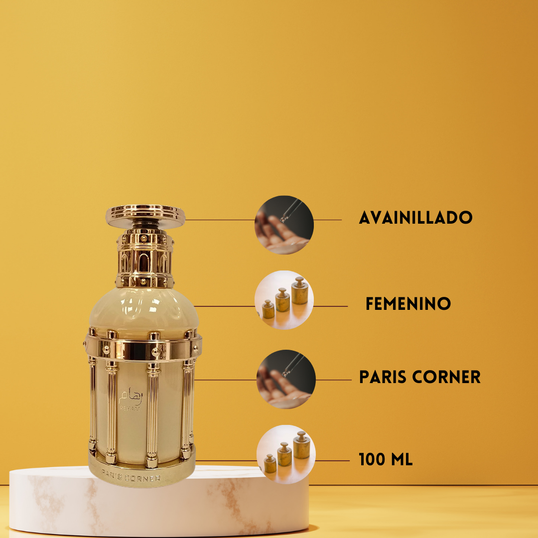 Reham Vanilla Mood Eau de Parfum 100 ml | Paris Corner | Perfume Femenino Suave, Gourmand y Elegante