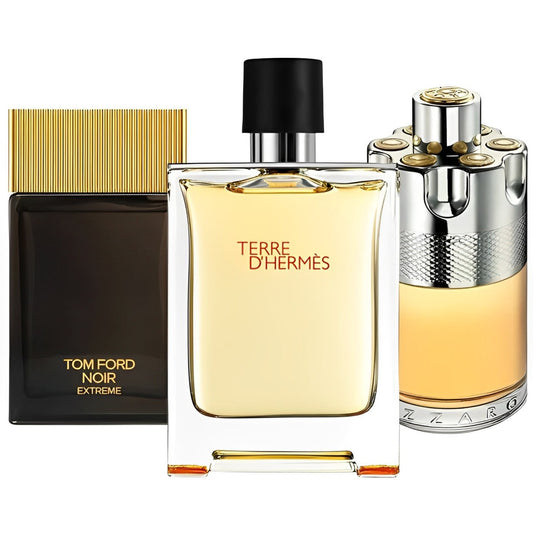 Tom Ford Noir Extreme | Hermès Terre d’Hermès | Azzaro Chrome 100ml