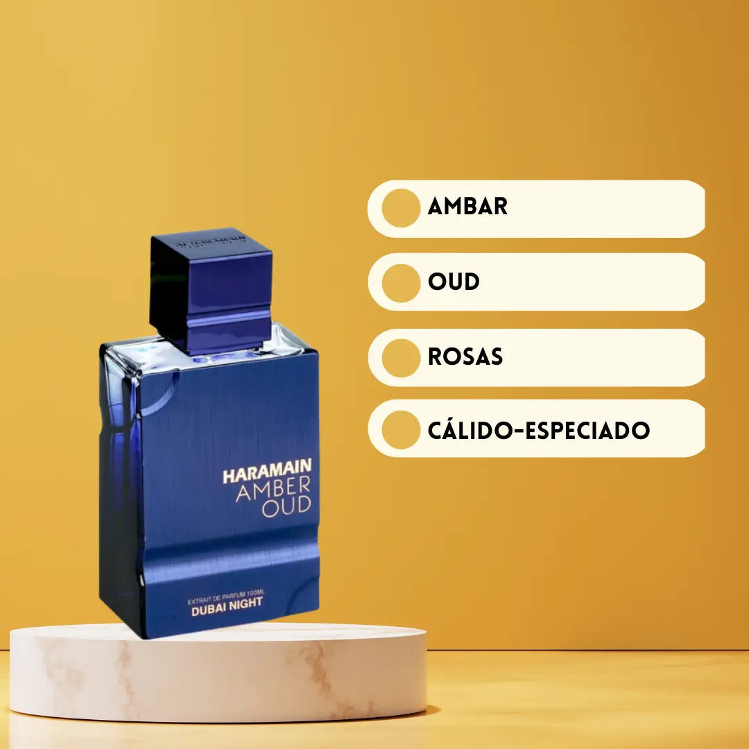 Amber Oud Dubai Night | Al Haramain | Perfume Árabe para Hombre | Oriental Amaderado - Extrait de Parfum