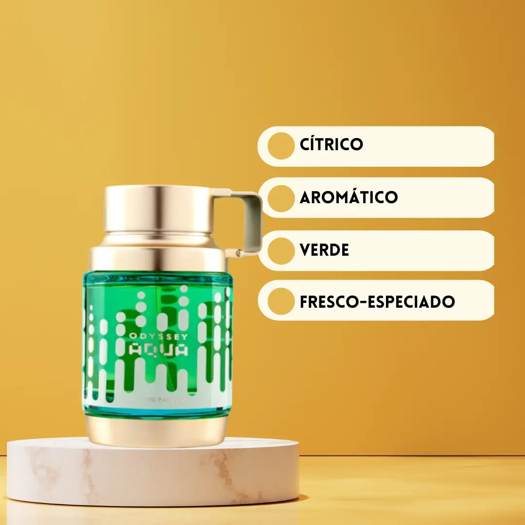Armaf Odyssey Aqua | Perfume Árabe para Hombre | Frescura Cítrica y Amaderada – Eau de Parfum
