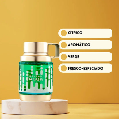 Armaf Odyssey Aqua | Perfume Árabe para Hombre | Frescura Cítrica y Amaderada – Eau de Parfum