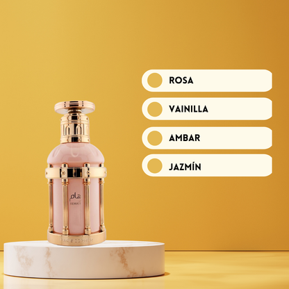 Reham Rose Petals Eau de Parfum 100 ml | Paris Corner | Perfume Femenino Floral, Elegante y Luminoso