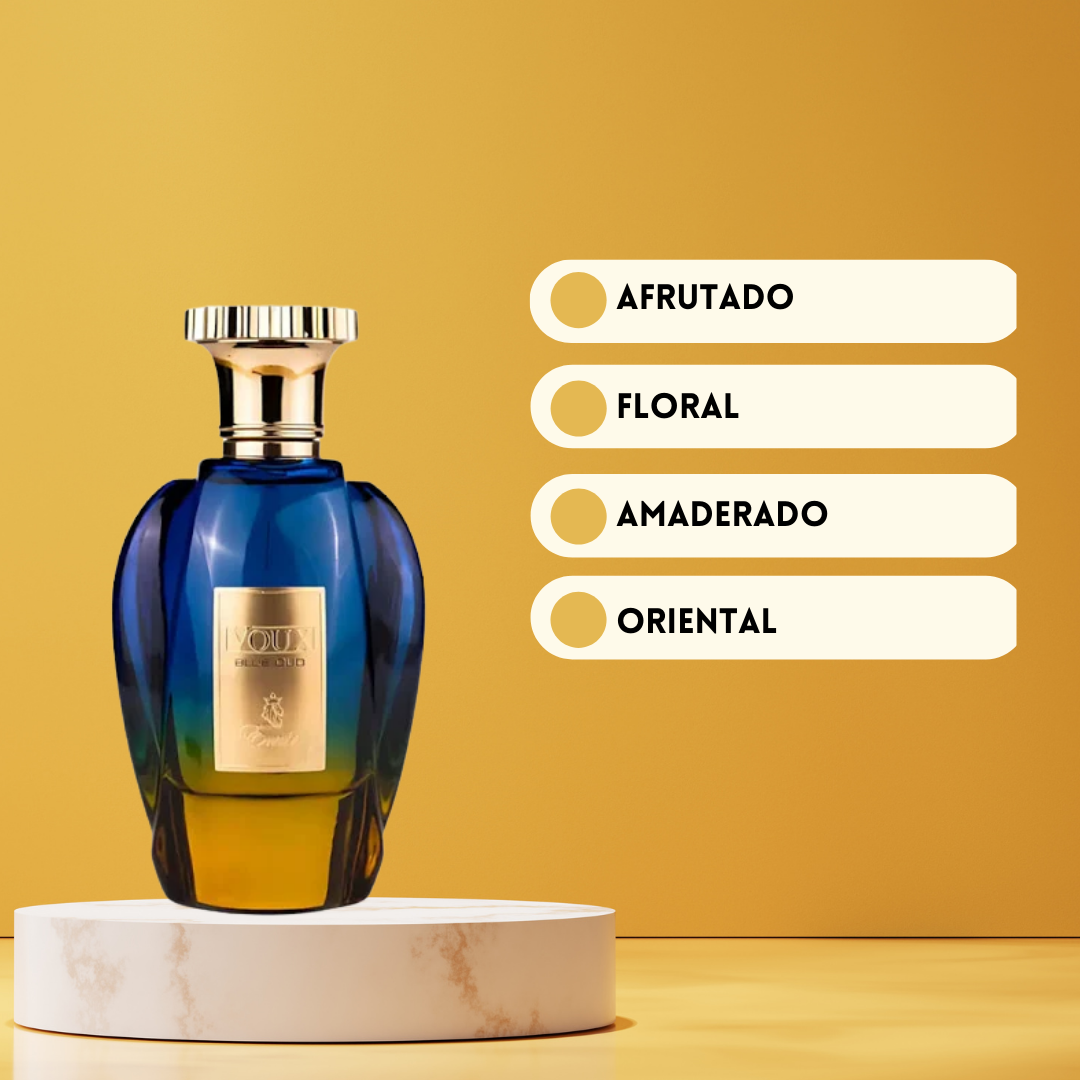 Voux Blue Oud | Paris Corner | Perfume Árabe Unisex | Oriental, Amaderado, Ámbar – Eau de Parfum