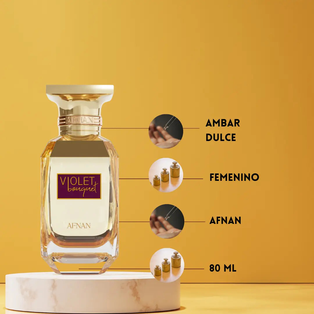 Afnan Violet Bouquet | Perfume Árabe para Mujer | Eau de Parfum