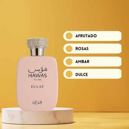 Hawas Éclat - 100 ml - Eau de Parfum | floral | dulce