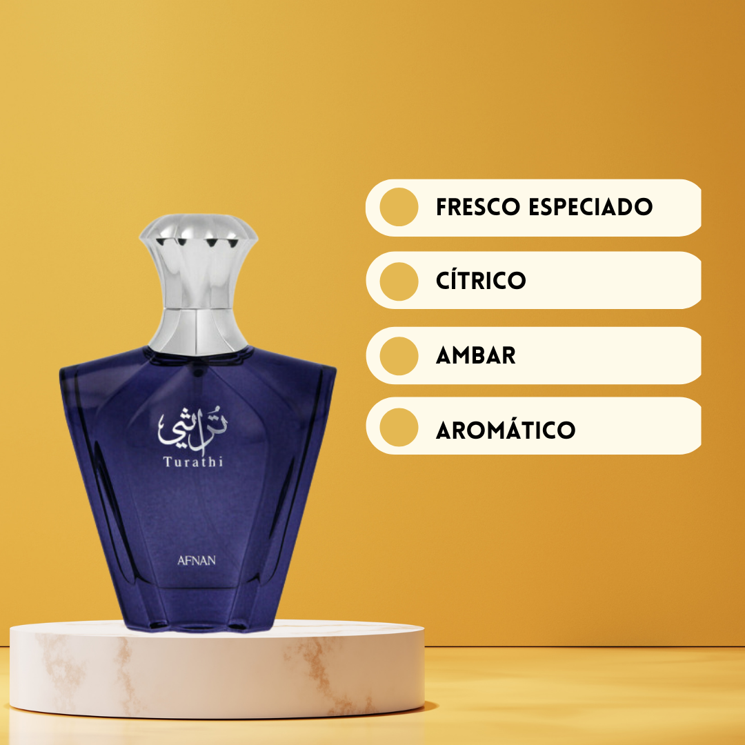 Turathi Blue de Afnan – 90 ml – Eau de Parfum para Hombre